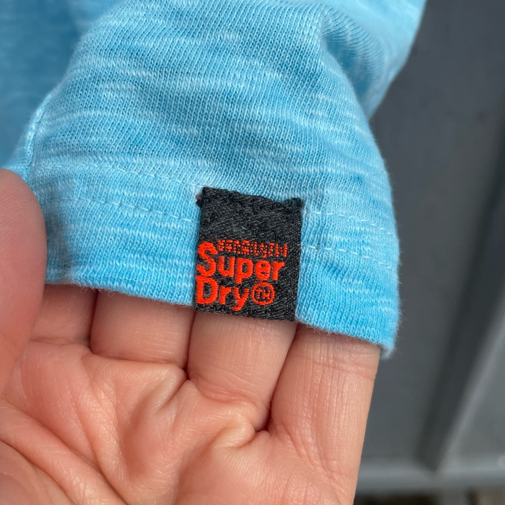 Superdry Cyan Blue Crewneck tee, size 3XL