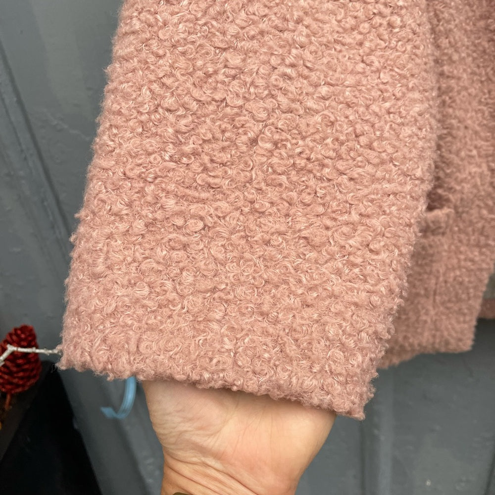 Horses Atelier Pink Boucle Patch Pocket Coat, size 1 (small)