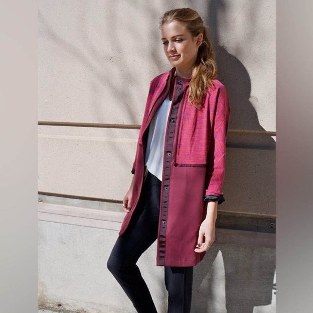 Lululemon Pink Cocoon Car Coat, size M