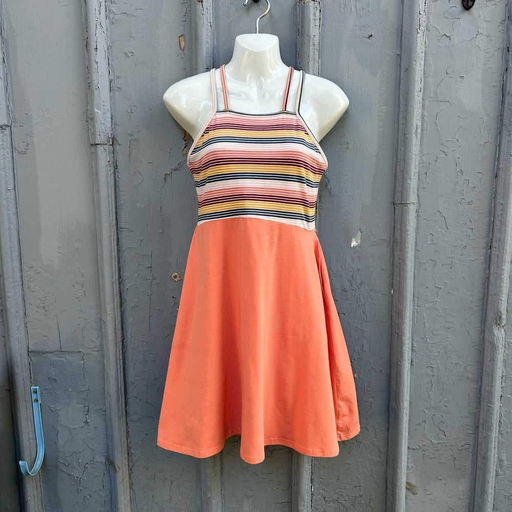 Pact Fit & Flare Strappy dress, BNWT, size M