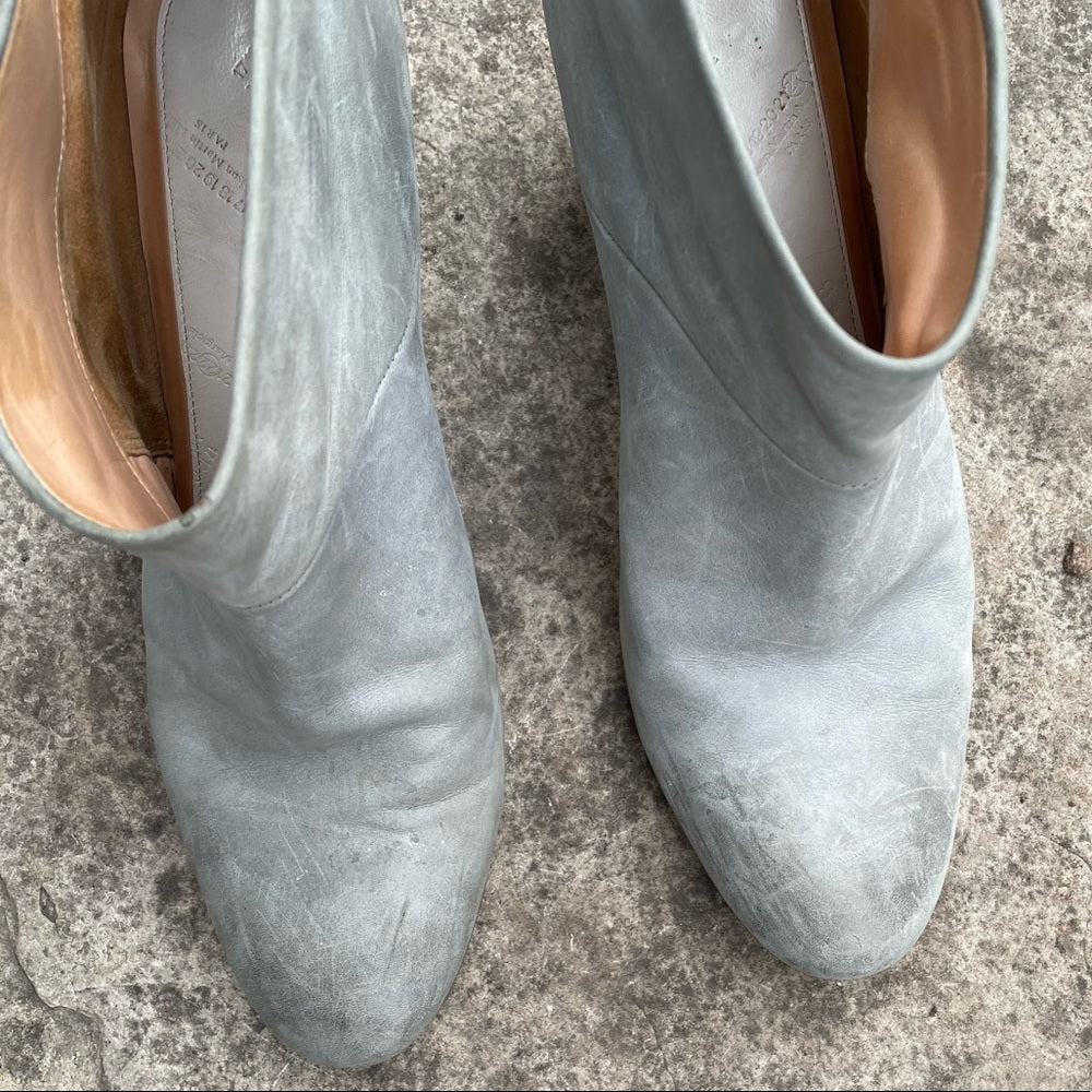 Maison Martin Margiela Line 22 Blue Leather Boots, size 39.5