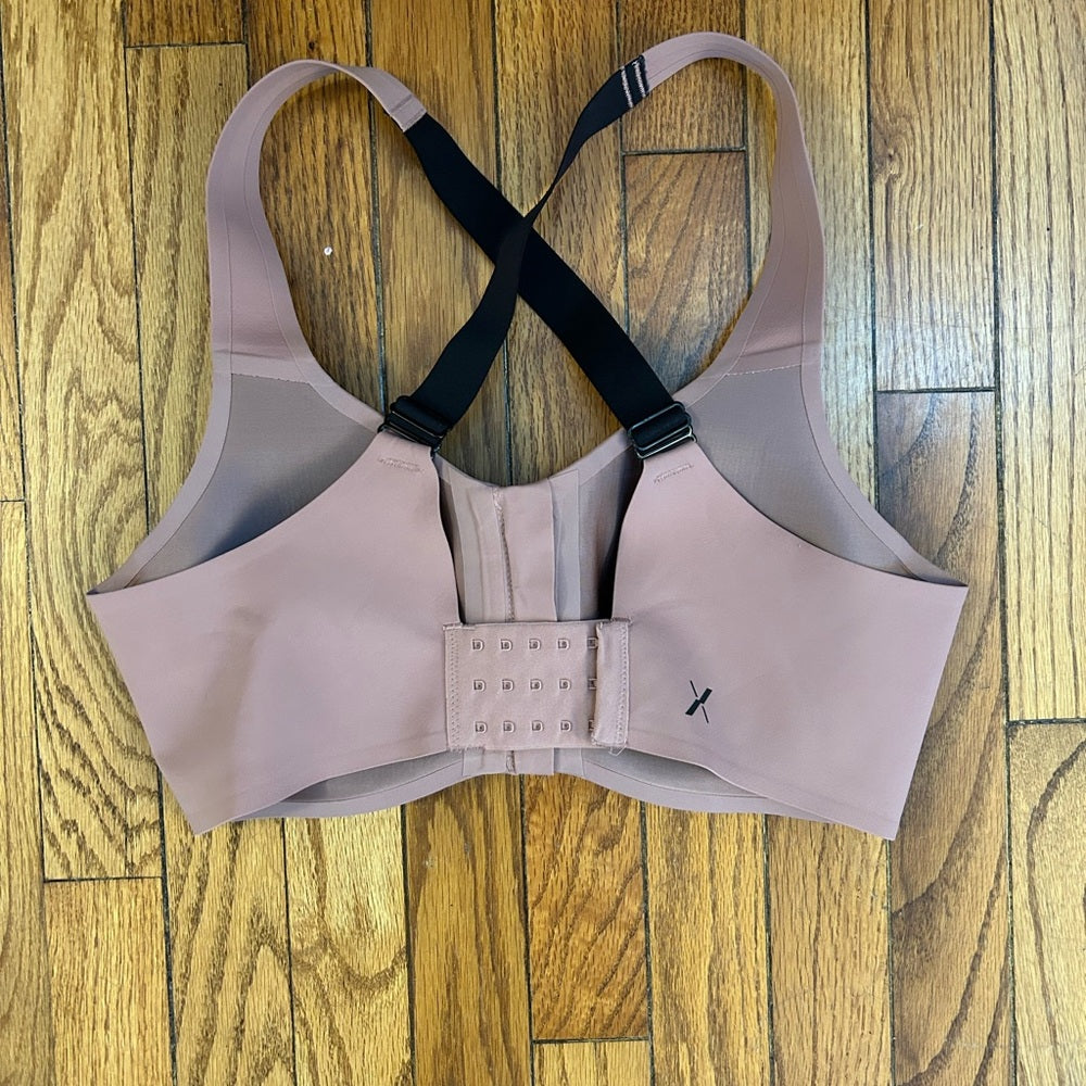 Knix Catalyst Zip Front Pink Bra, size 6