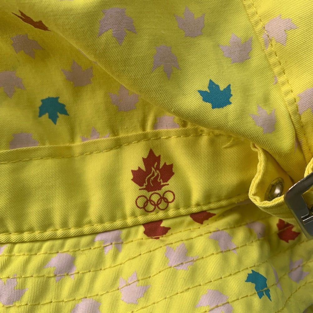 HBC Olympic maple leaf yellow bucket hat