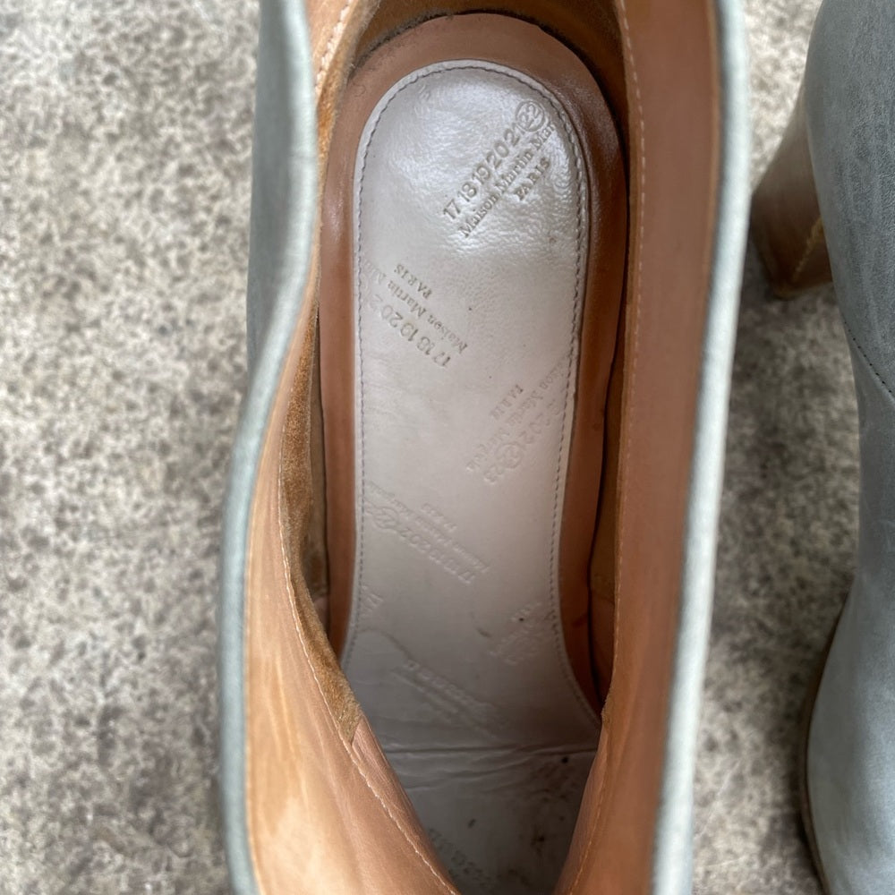 Maison Martin Margiela Line 22 Blue Leather Boots, size 39.5