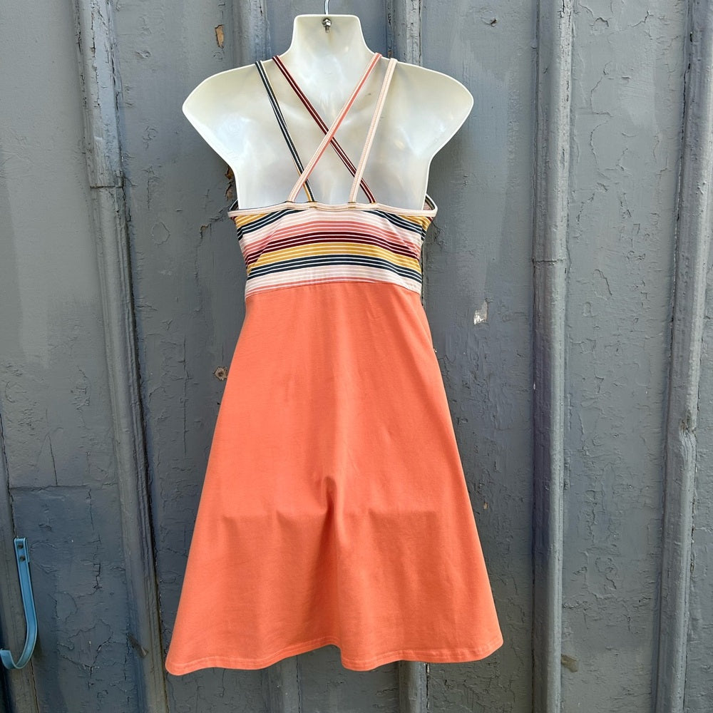 Pact Fit & Flare Strappy dress, BNWT, size M