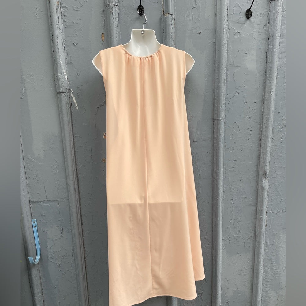 Oak + Fort Peach Pink tie side Dress, size Small