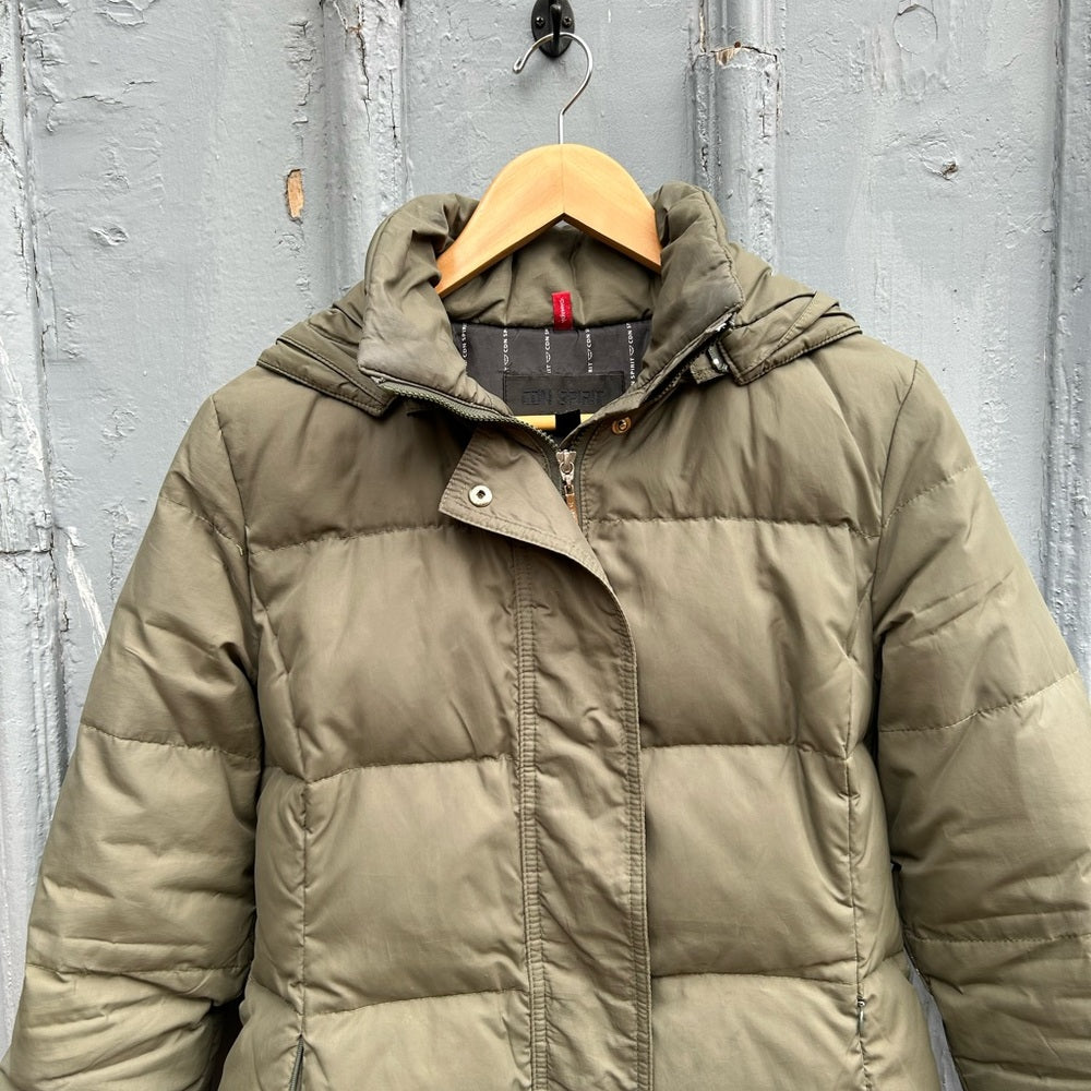 Ladies CDN Spirit khaki Down Jacket, size Small