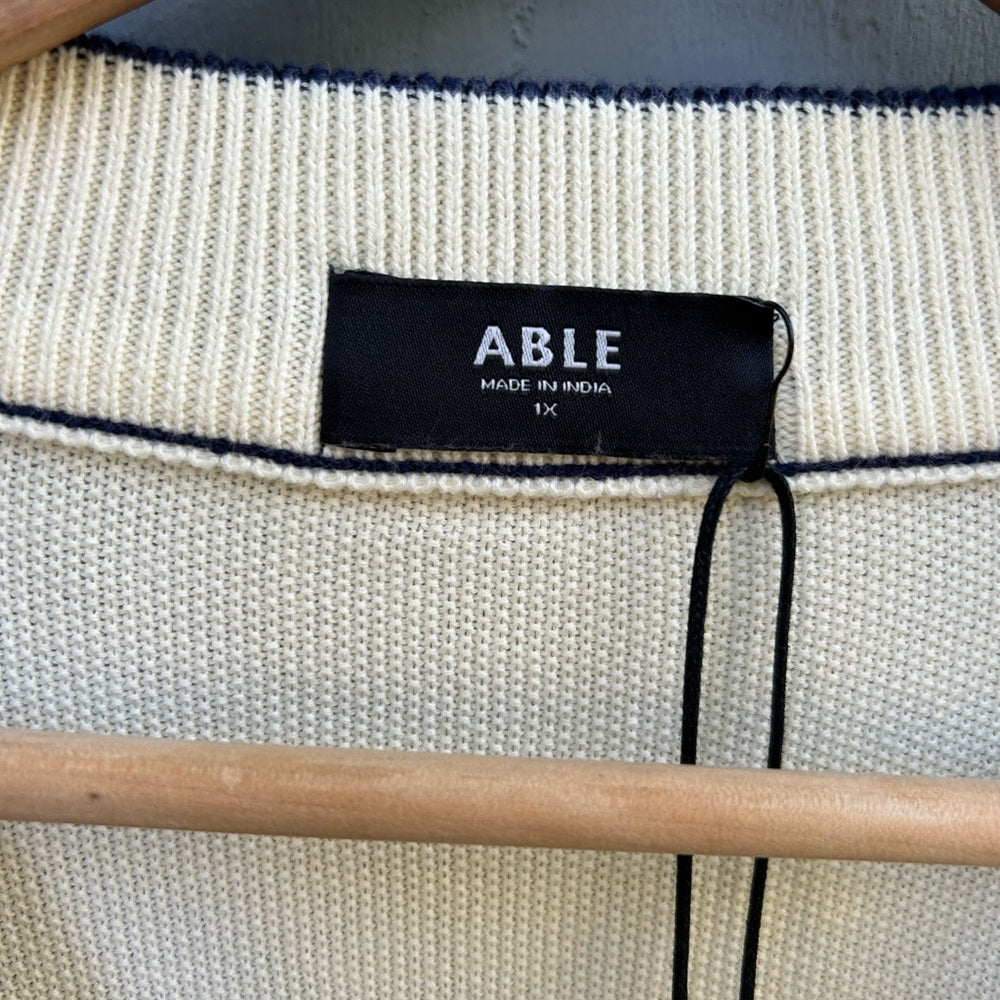 Able Madilyn Varsity Sweater, BNWT, size 1X,