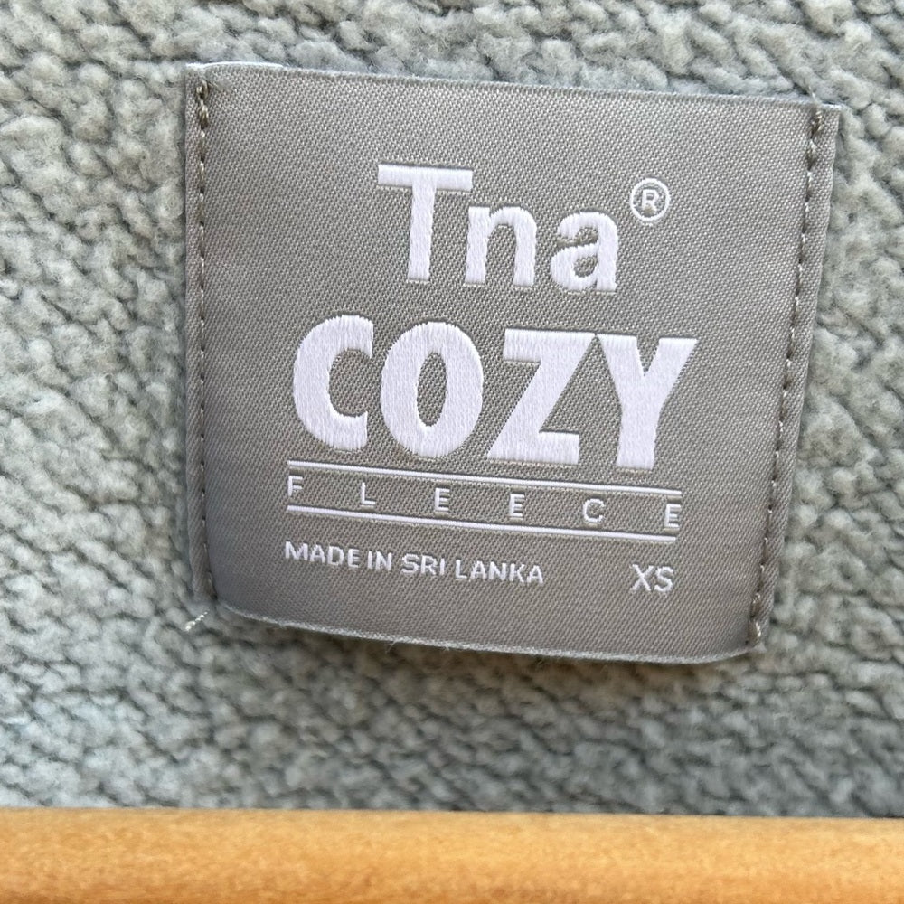TNA cozy Fleece blue sweatshirt, size xs (oversized)