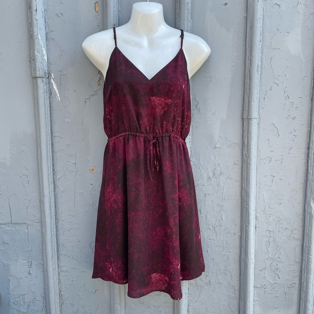 Babaton Burgundy Casmir Dress, size xs