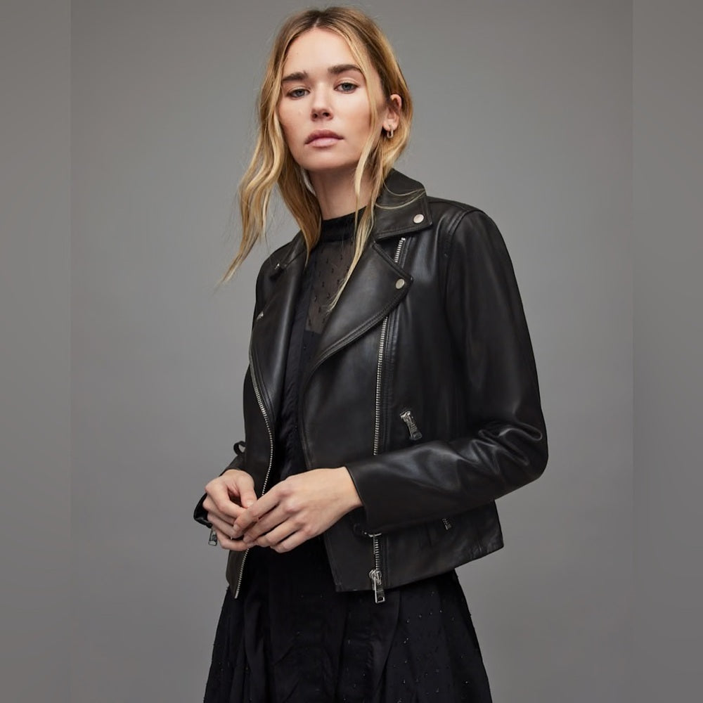 All Saints Dalby Biker Jacket, size 2