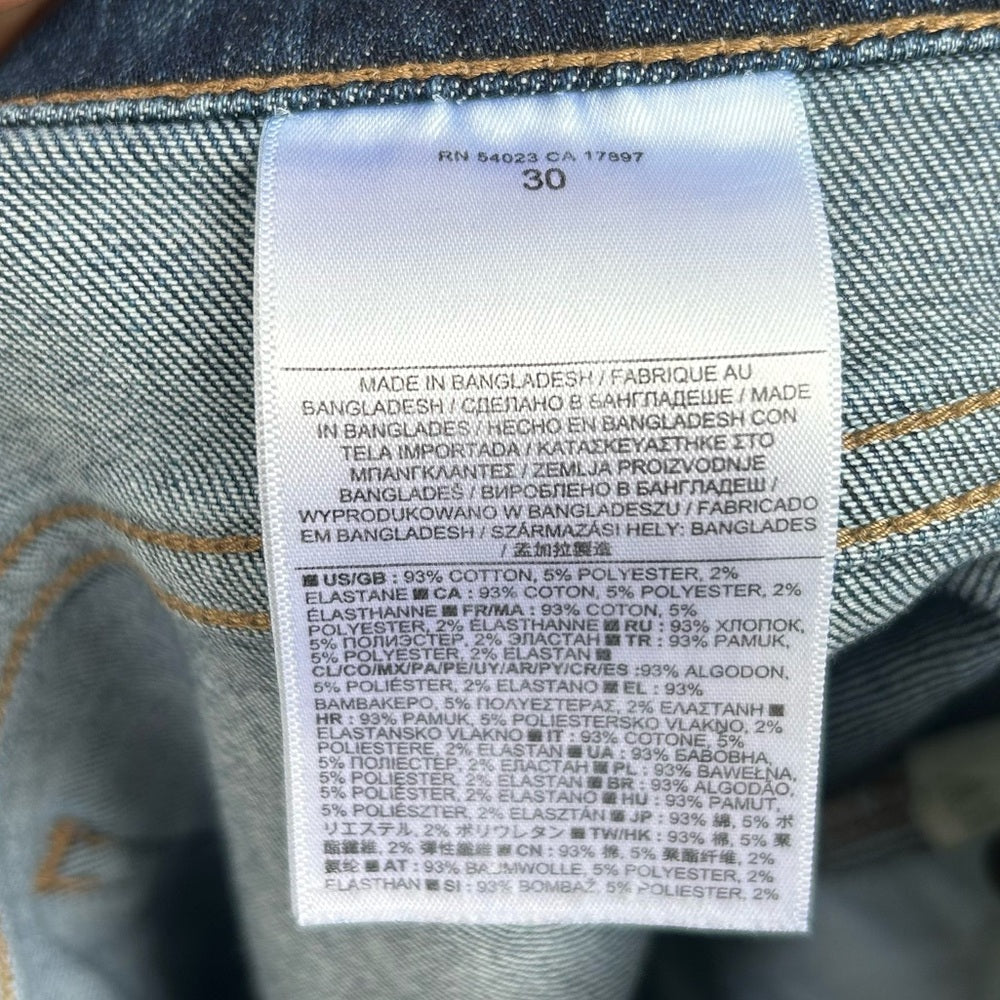 Banana Republic dark denim roll up shorts, size 30