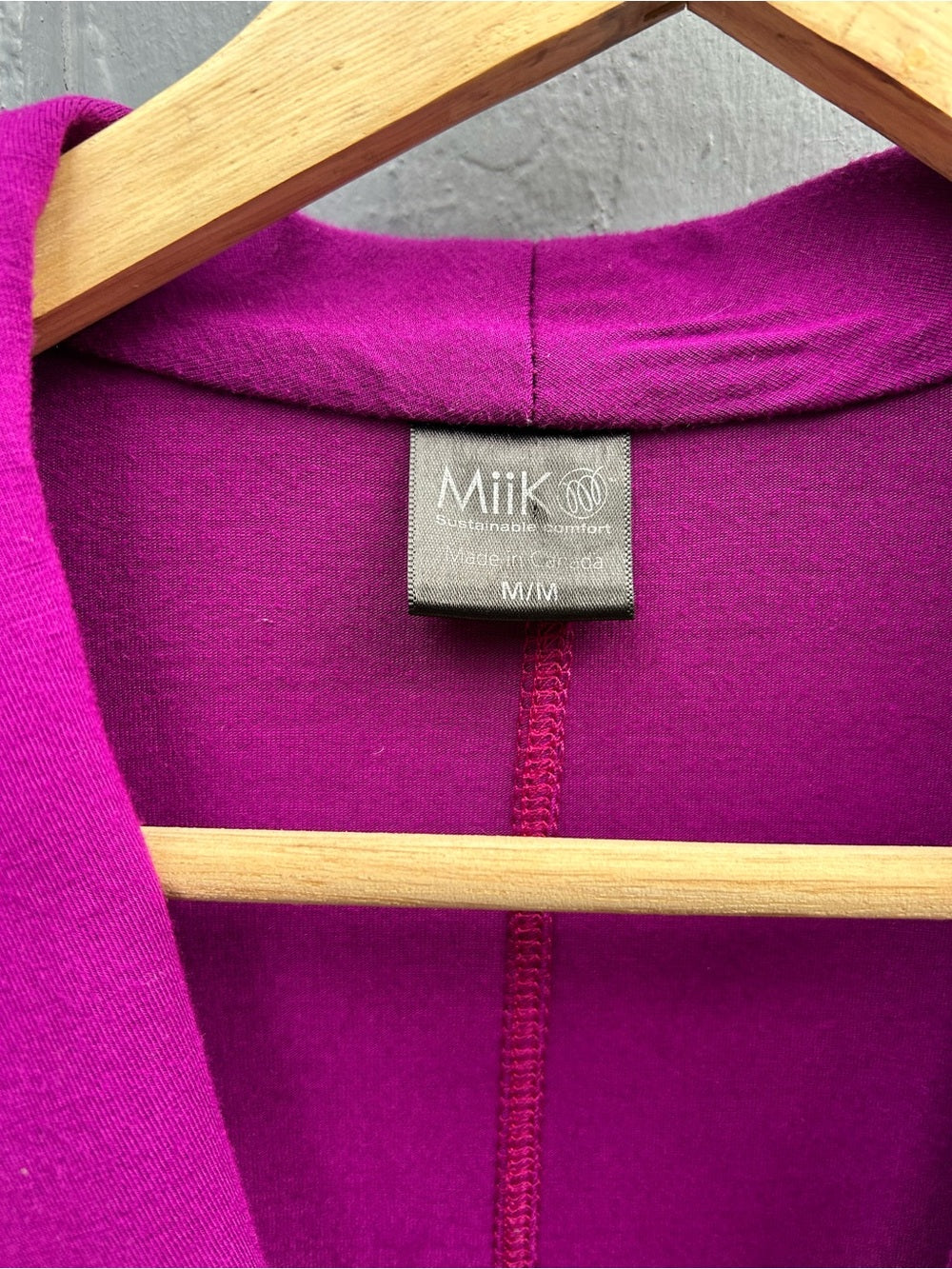 Miik Emily Raspberry Open Jersey Blazer, size M