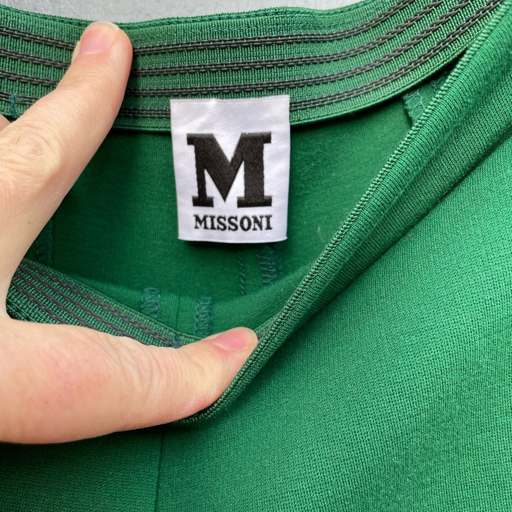 Missoni Green stretch Legging Pants, size 40