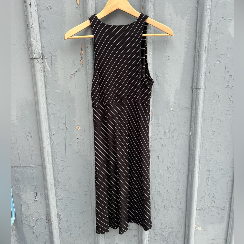 Athleta Santorini High Neck Mix Stripe Dress, Small
