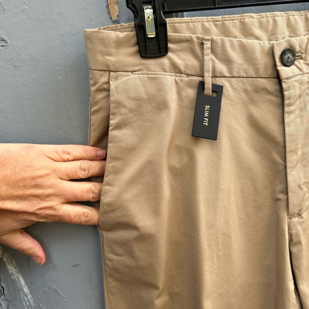 Massimo Dutti Khaki Chino Slim Pant, BNWT, size 30