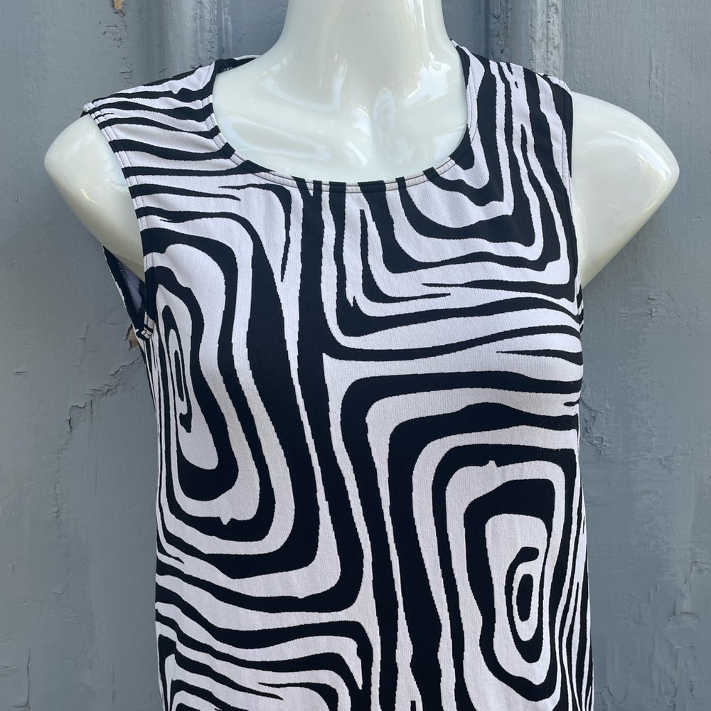 Wolford Black & White Patterned Bodycon dress, size XS