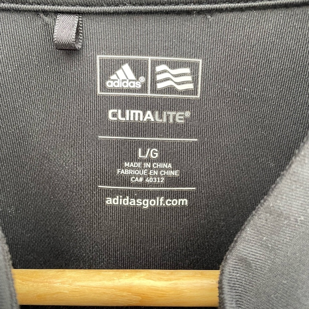 Adidas climalite long sleeve 1/4 zip pullover shirt, size XL