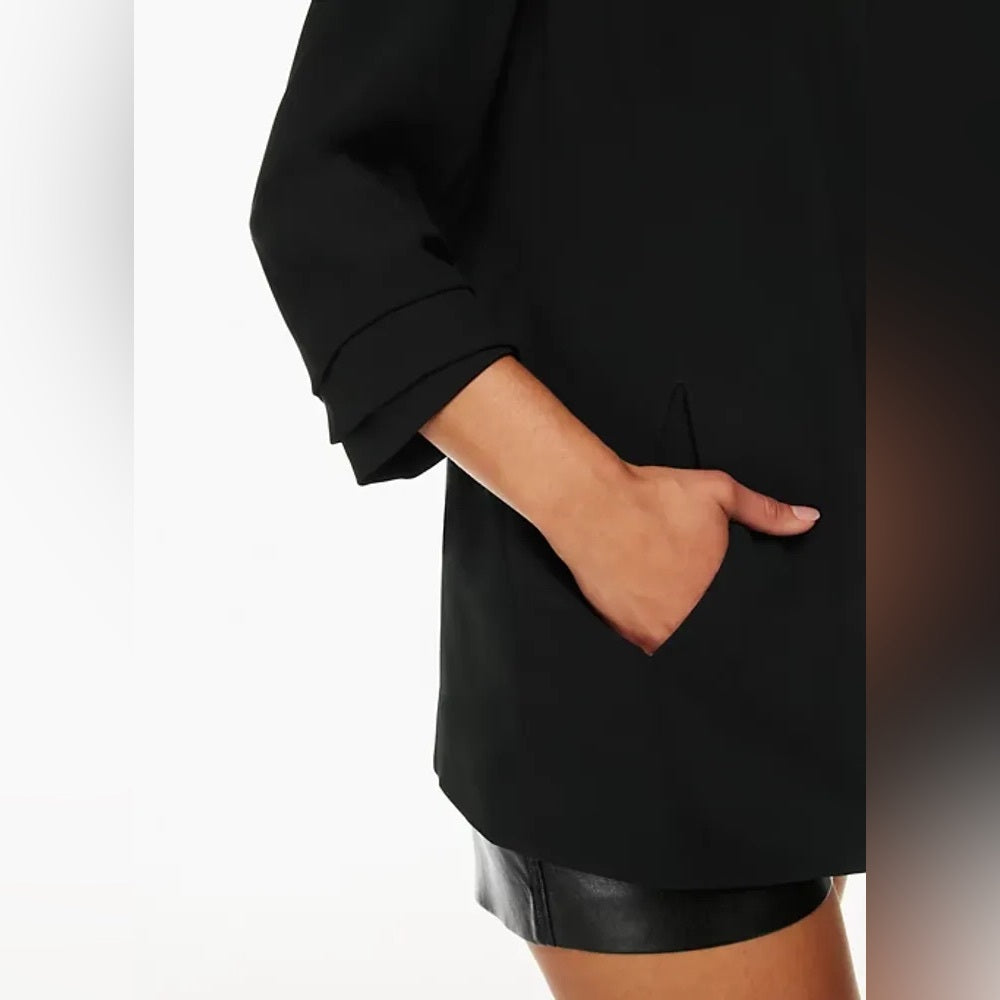 Babaton Black Power Hip Blazer, size 0