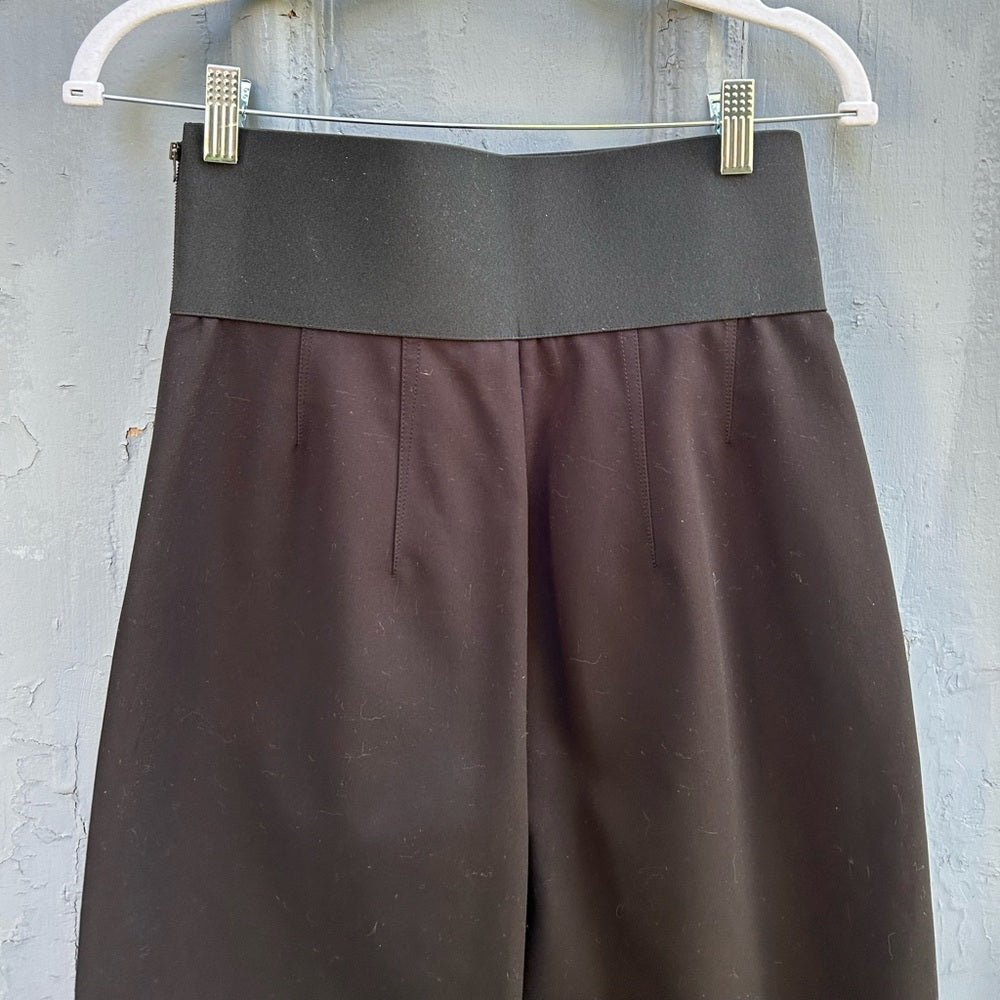 Alaïa Archetypes Belted Wide Leg Trousers, size 40