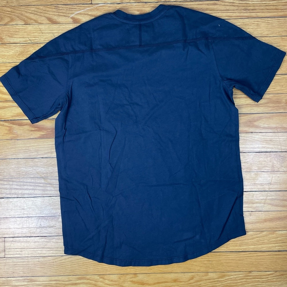 Good Man Brand V-Notch Premium Cotton T-Shirt, dark navy, size small