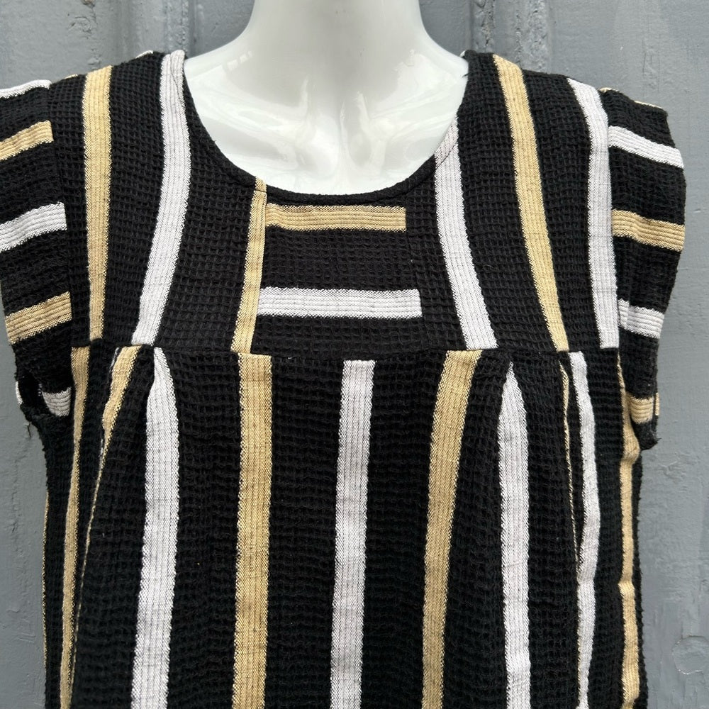 Ace & Jig Striped Cotton Paz Blouse Top, Small