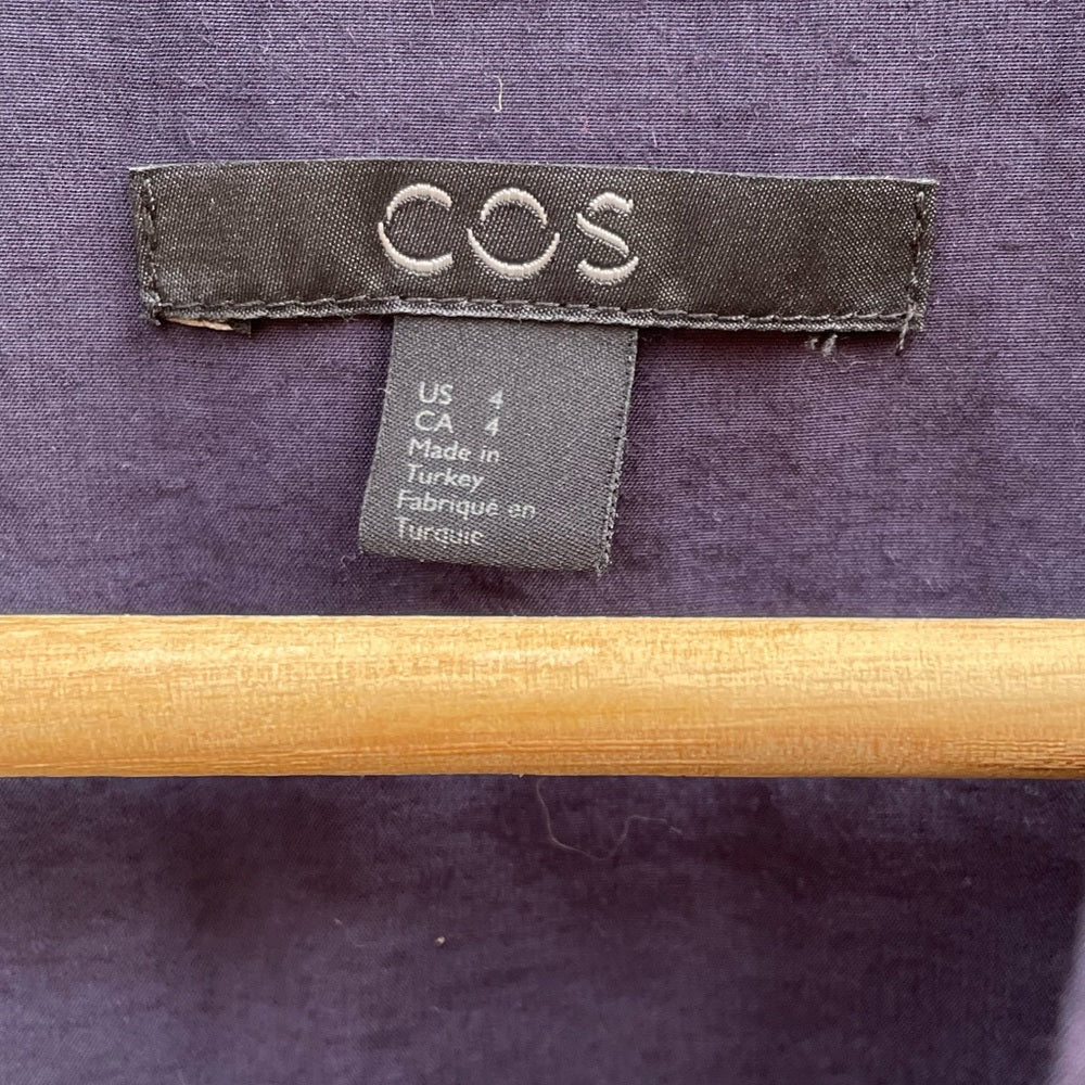 COS Navy Tunic Top, size 4