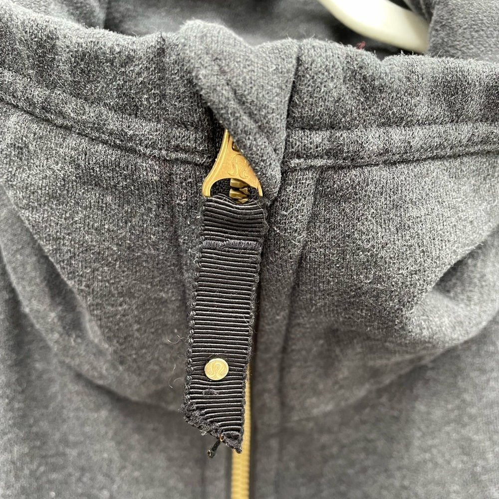 Lululemon Radiant Jacket In Heathered Black, Size 4