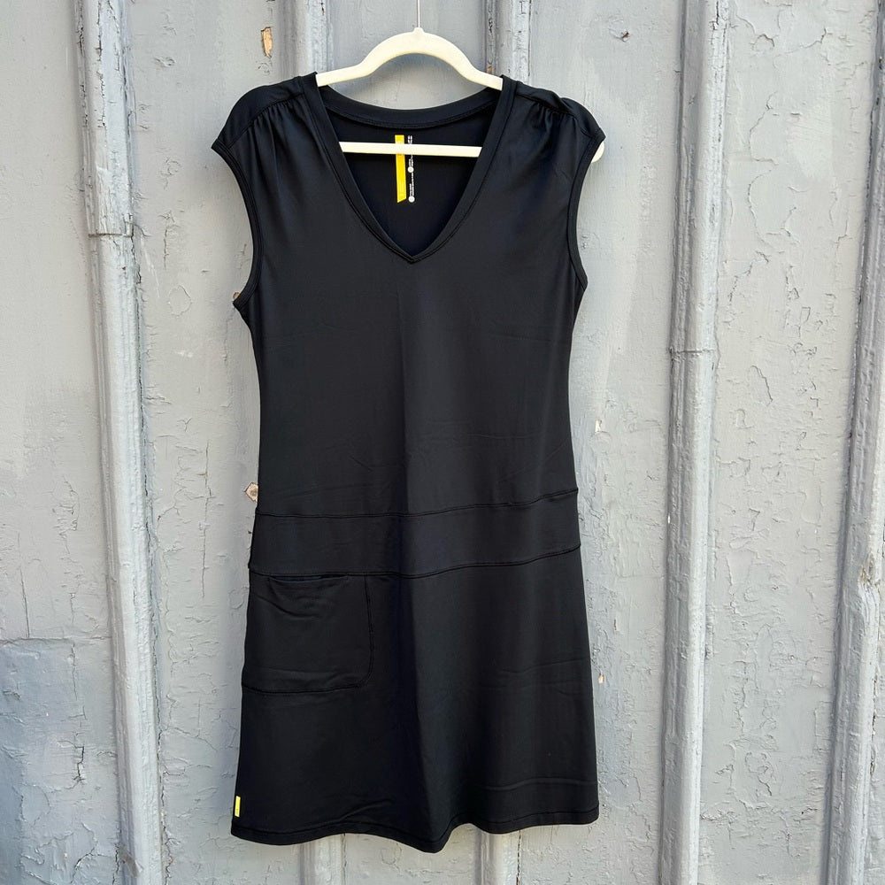 Lole Black V Neck Shift dress, size M