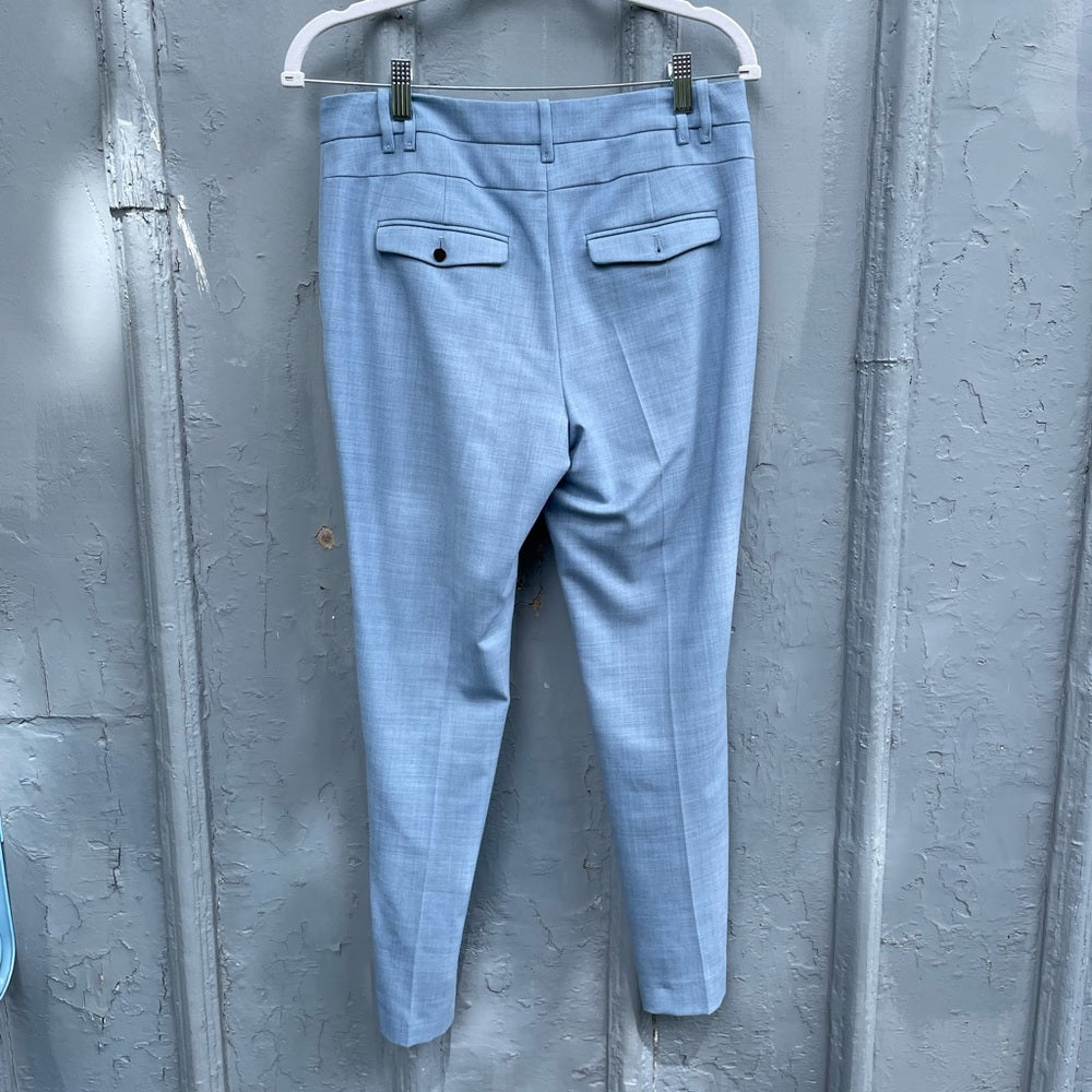 Marc Cain Blue Wool Blend Crop Trousers, size “N2” (US6)