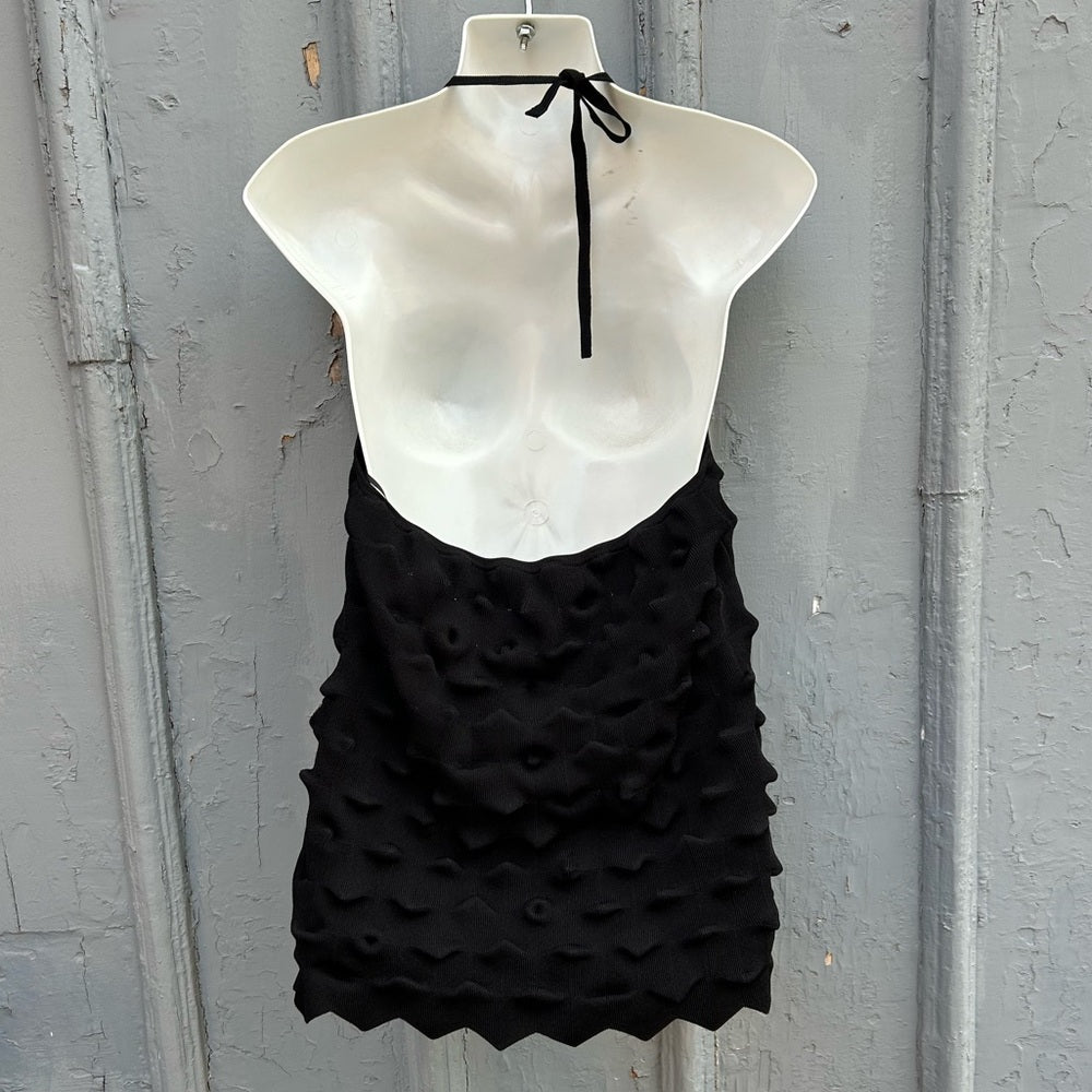 Adolpho Dominguez Black Knit Tank, BNWT, Large