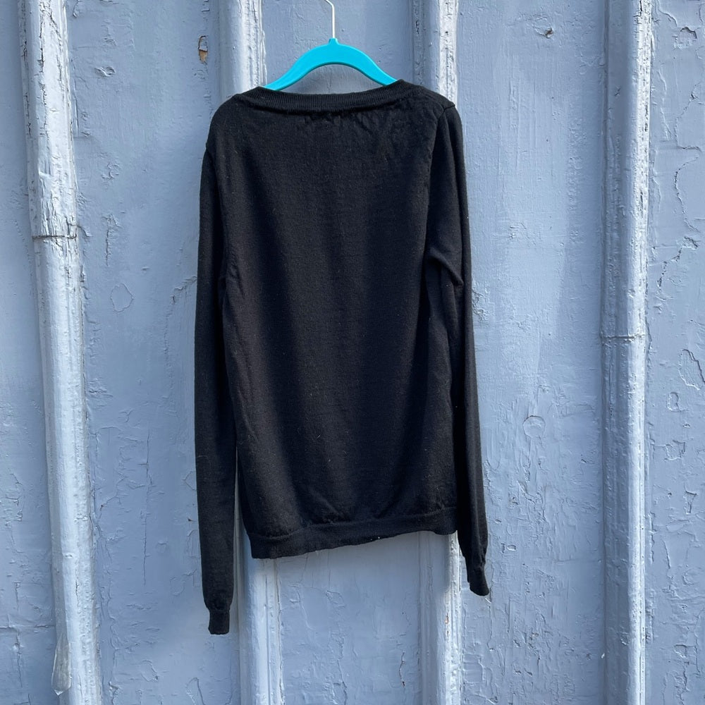Louis Vuitton Uniformes black wool sweater XS