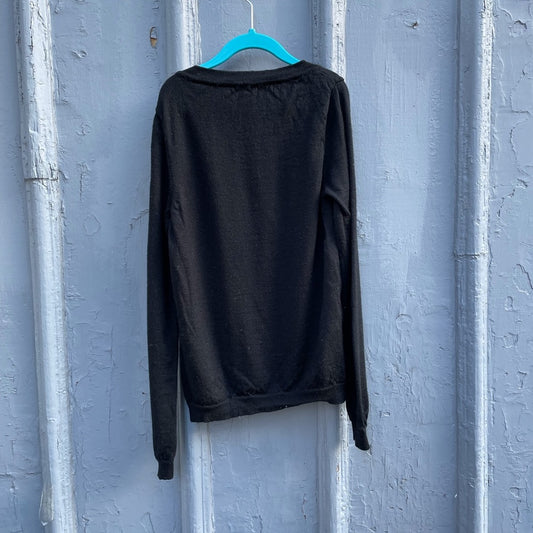 Louis Vuitton Uniformes black wool sweater XS