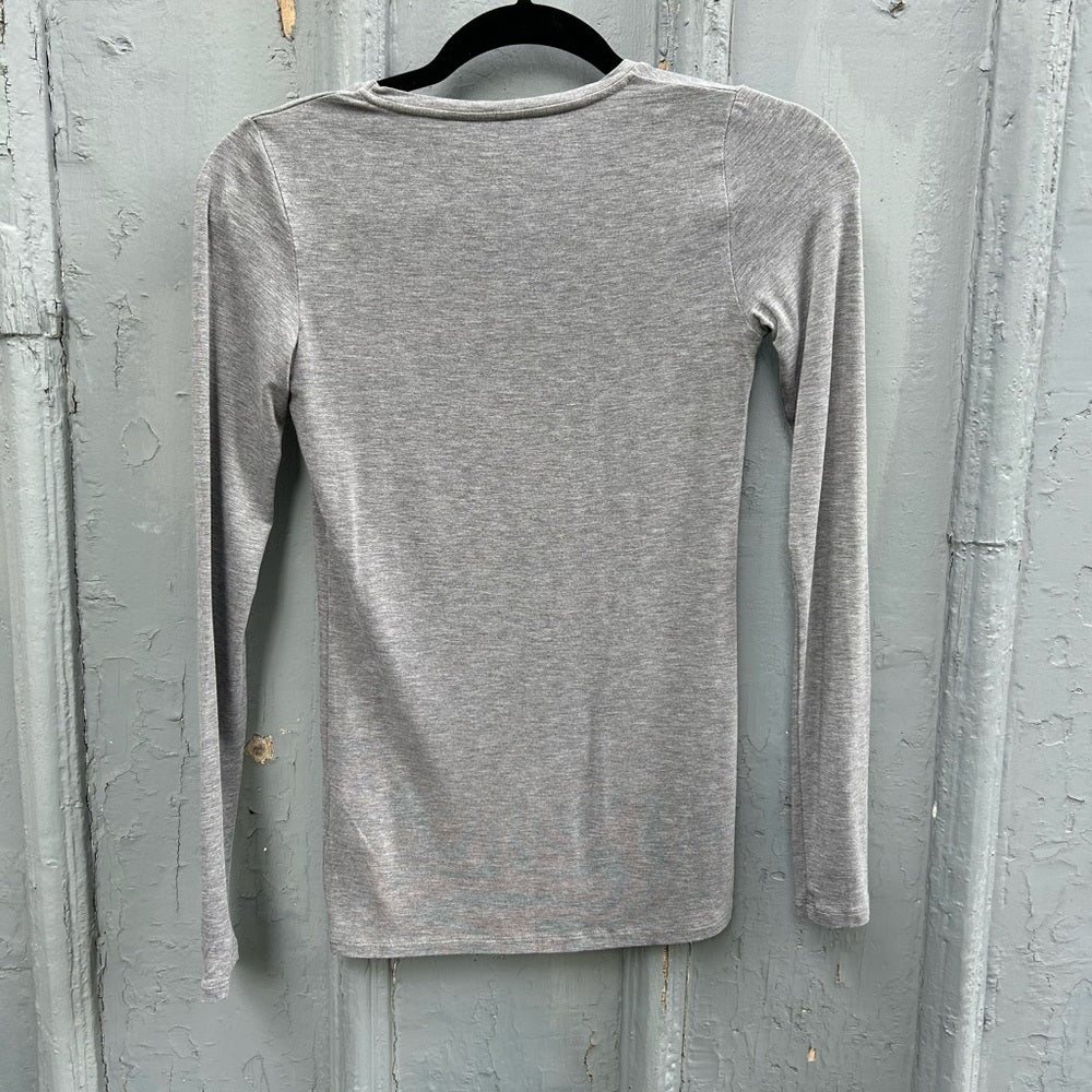 Majestic Filatures Grey Soft Touch long sleeve tee, size 1 (small)