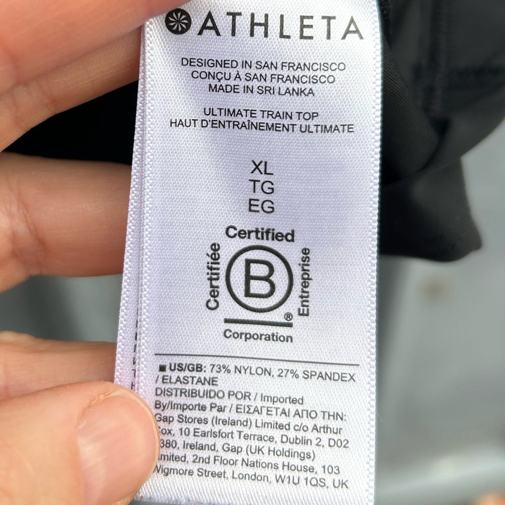Athleta Ultimate Train Top, size XL
