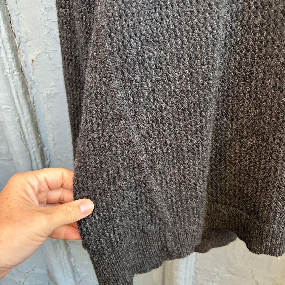 Patagonia Grey Recycled Cashmere Wool Sweater, size Large