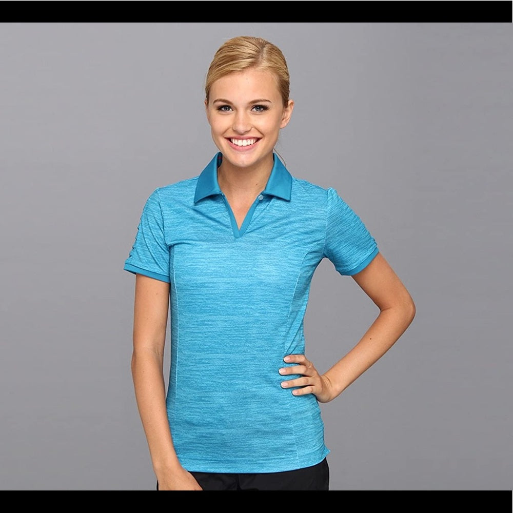 ADIDAS PUREMOTION PLEATED SLEEVE POLO SHIRT, size XL
