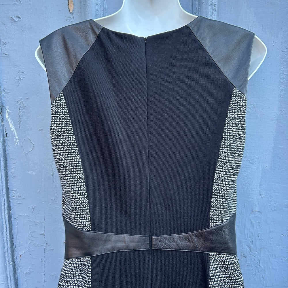 Rebecca Taylor Caitlyn Tweed & Twill Shift Dress , size 8