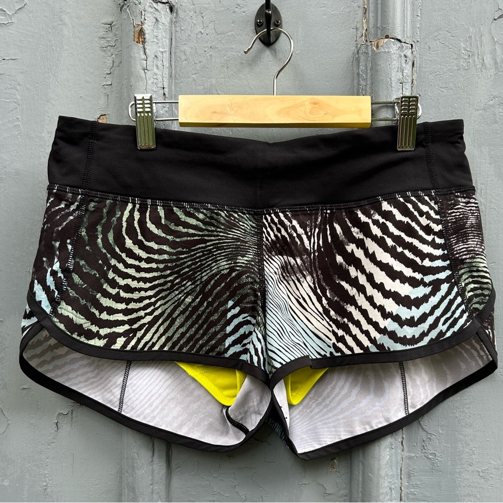 Lululemon 2016 Seawheeze Tracker Short, size 6 Secret Society Tofino Teal