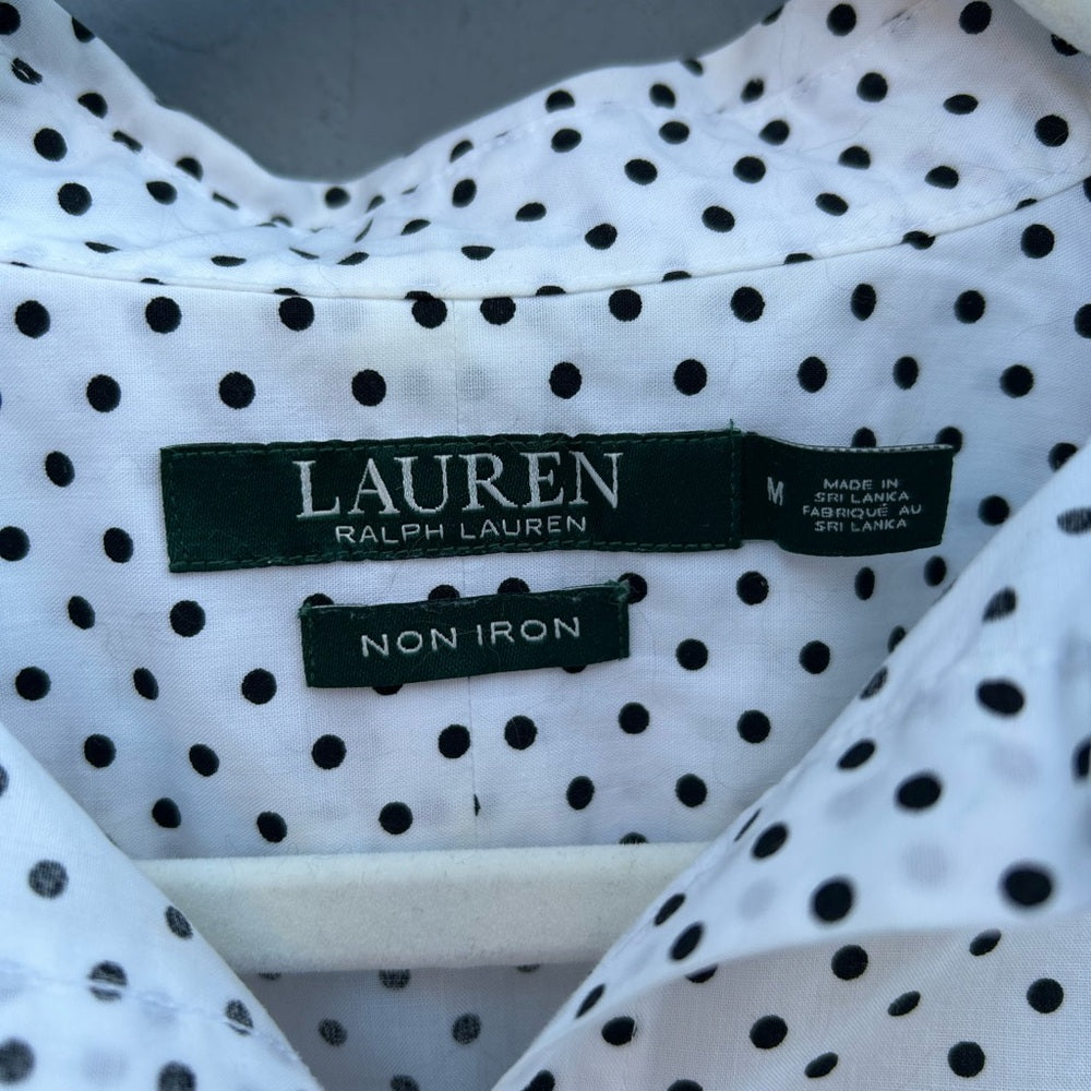 Lauren Ralph Lauren Polka Dot Button-down, Size M