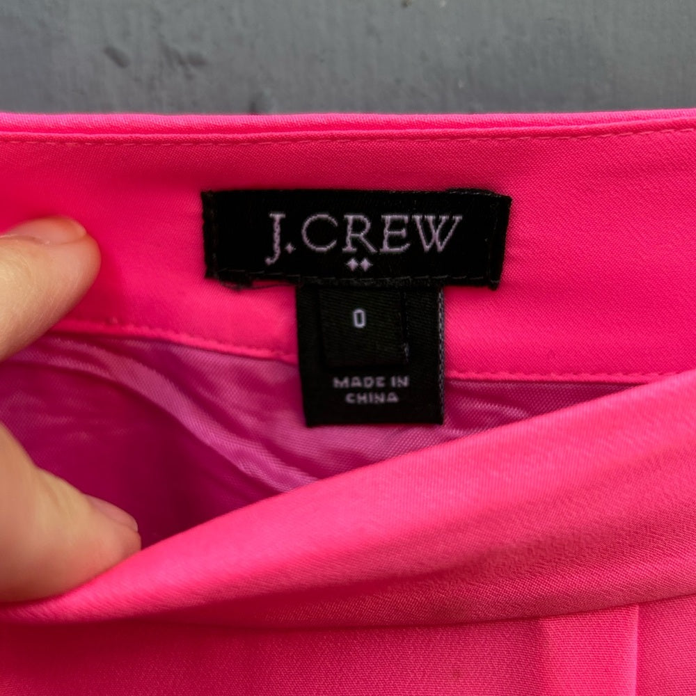 J. Crew Barbie Pink & Red Flare Skirt, size 0
