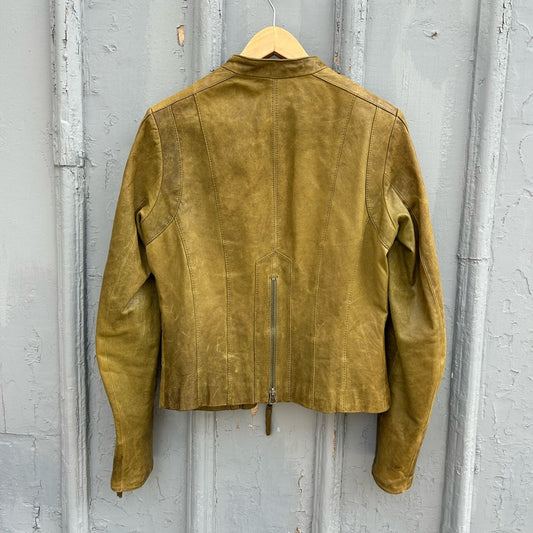 Danier tan leather moto Jacket, size xs