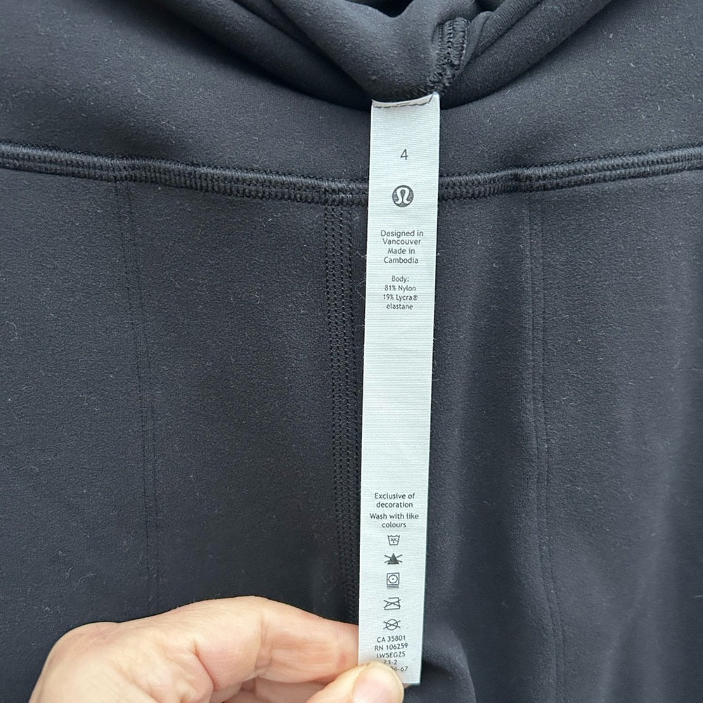 Lululemon Black Align Wide Leg, size 4