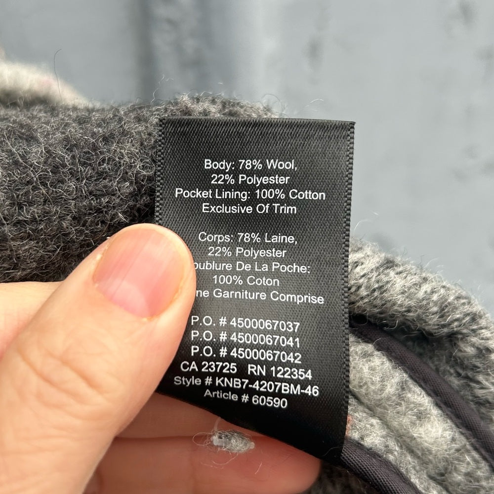 Wilfred Free Grey Plaid Off Duty Jacket, Small