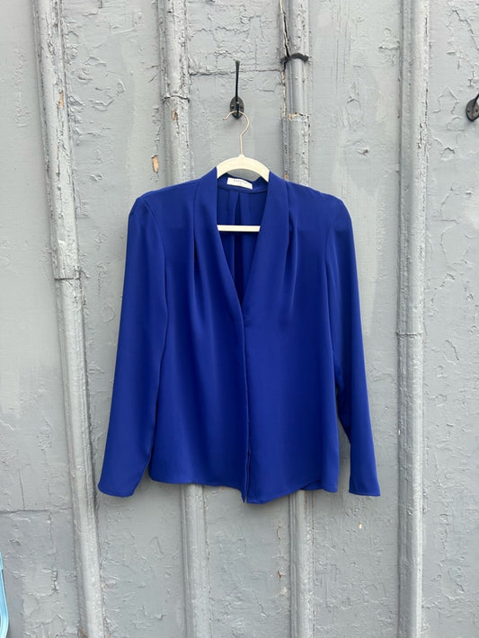 Aritzia Royal Blue Babaton Power blouse, Small