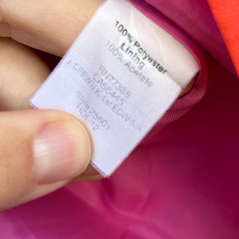 J. Crew Barbie Pink & Red Flare Skirt, size 0