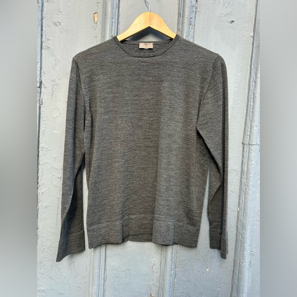 Cruciani Grey Wool Crewneck sweater, size 46 (US 8)