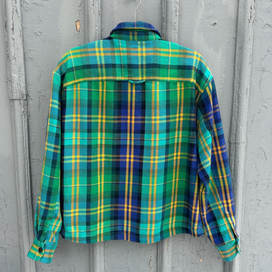 Roots Seymour Plaid Shacket, Size S (oversized)