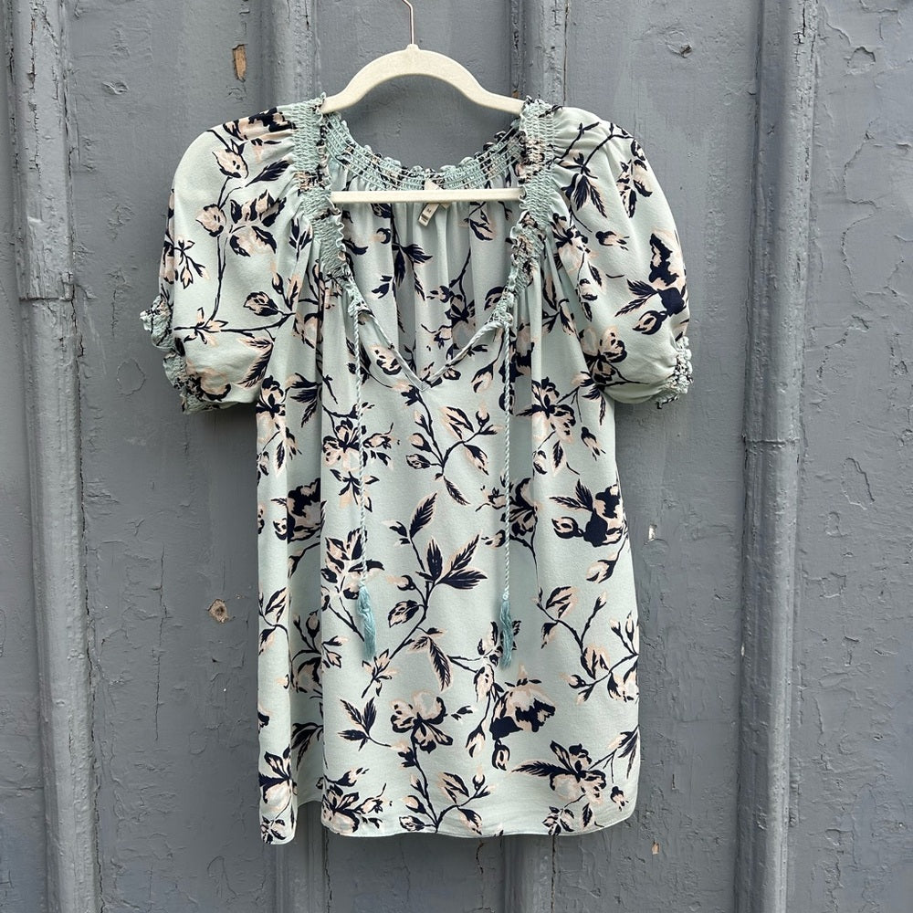 Joie Silk Floral Masha Blouse, Size M,