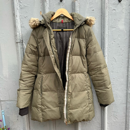Ladies CDN Spirit khaki Down Jacket, size Small